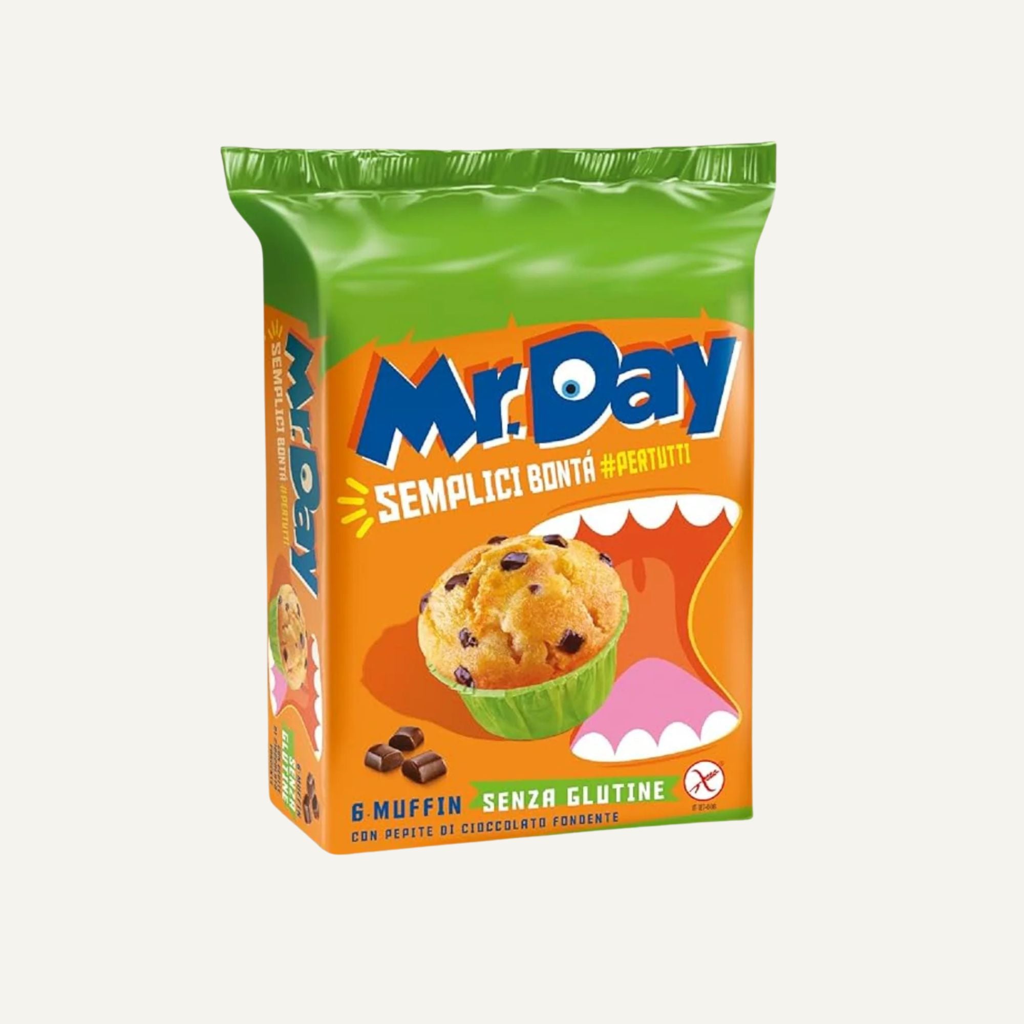 Mr Day Muffins med chokladbitar 252g (6x42g)