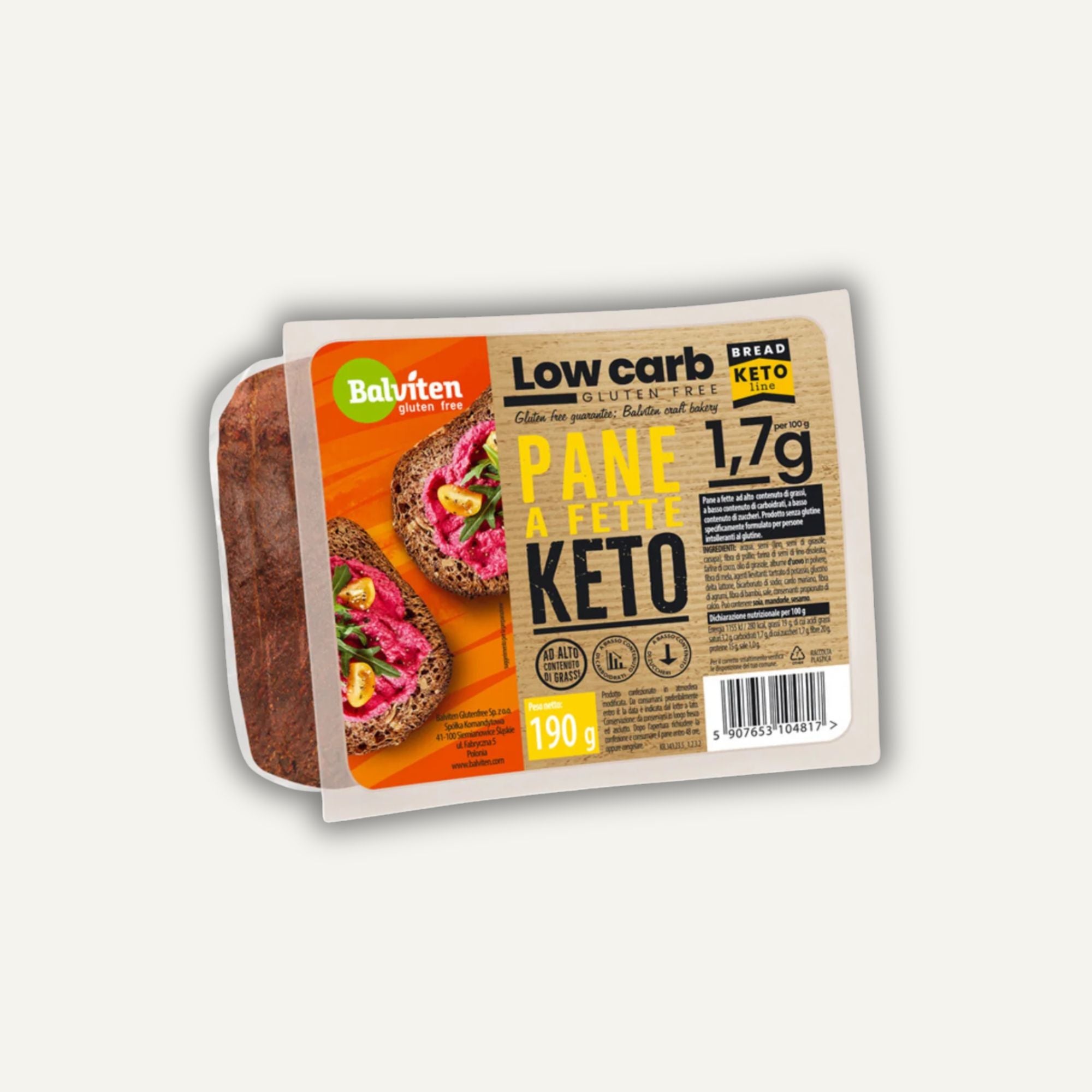 Balviten Keto Skivat Bröd 190 g