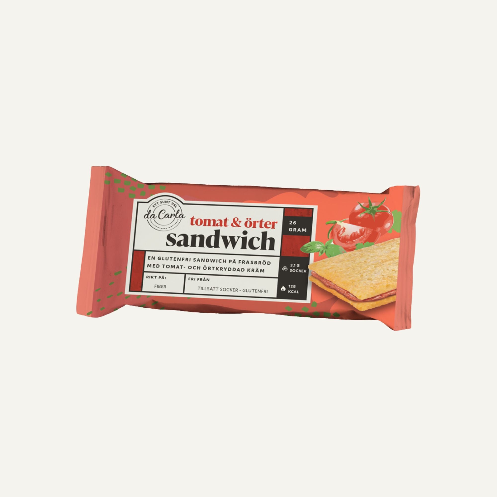 da Carla Frasbröd Sandwich Tomat & Örter 26g