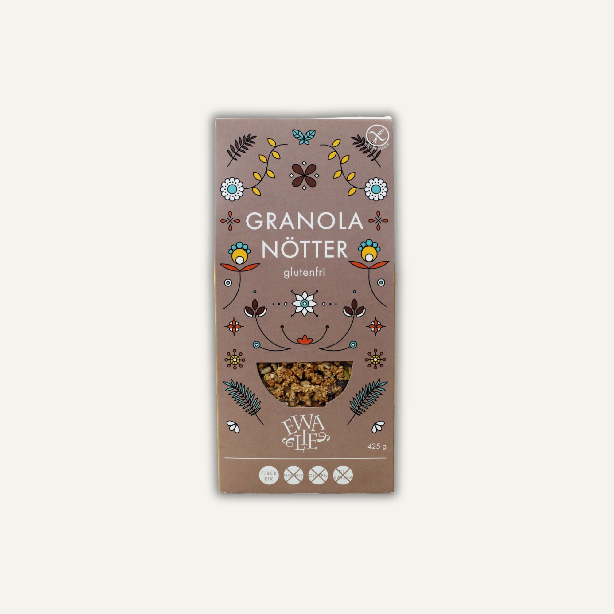 Ewalie Granola med nötter 425g