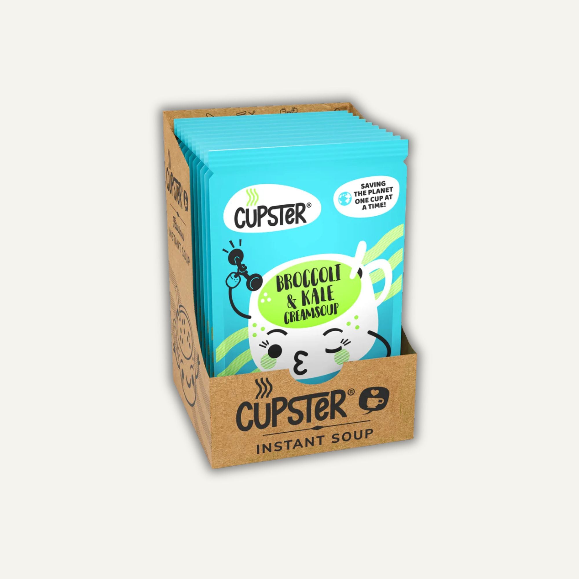 Mill & Folks Cupster Broccoli- och grönkålssoppa 10-pack 10x20g