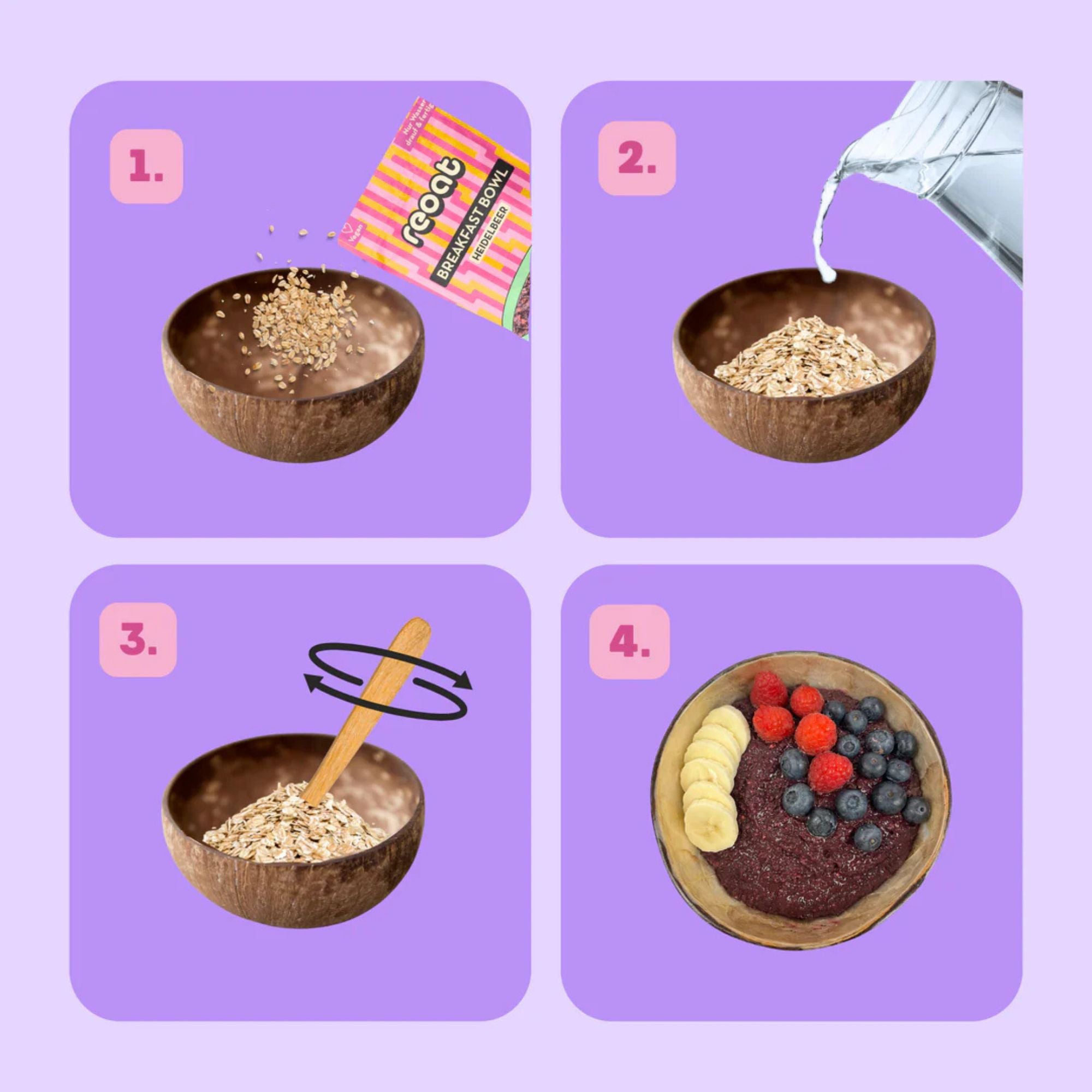 Reoat Frukostbowl Blåbär 500g