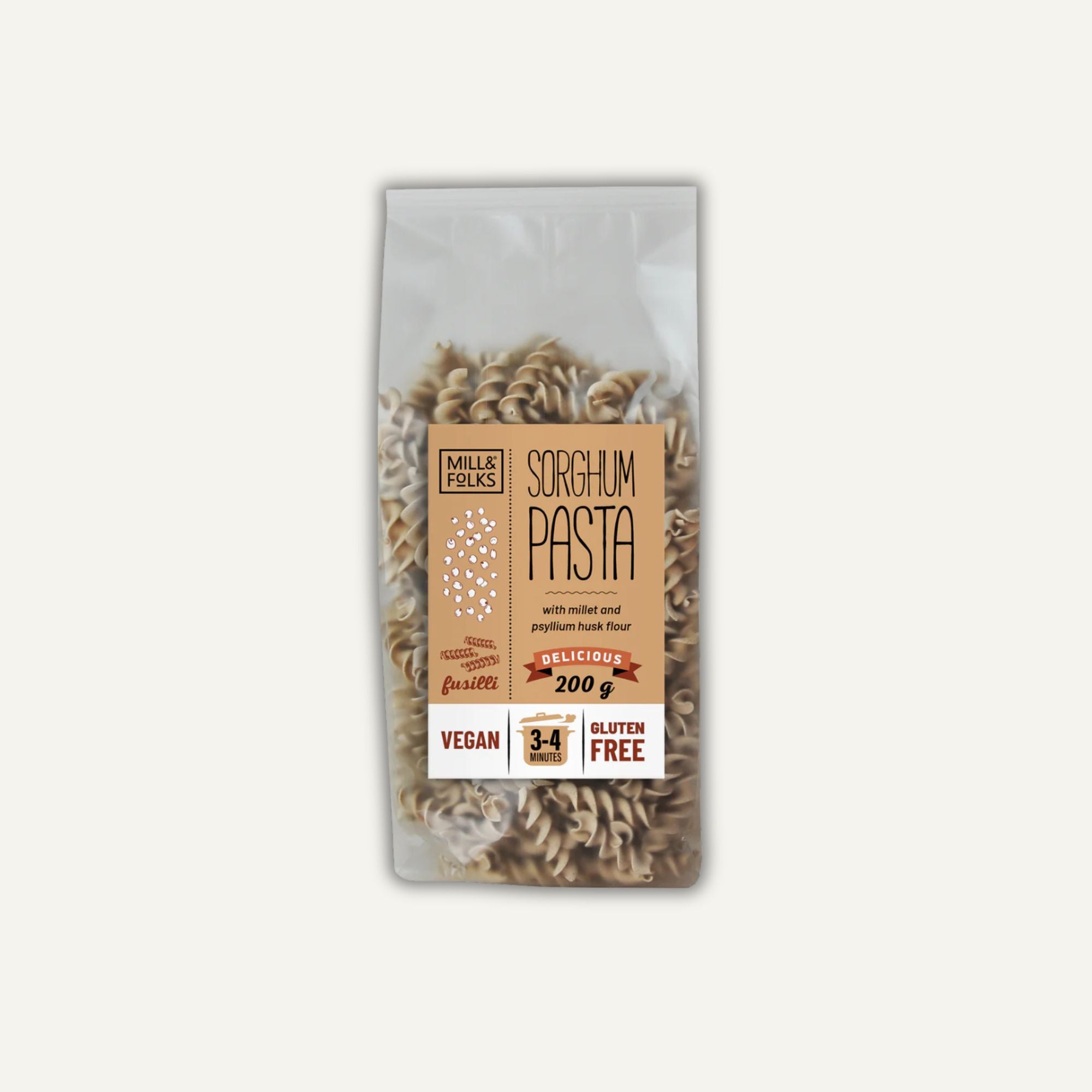 Mill & Folks Sorghum Pasta Fusilli 200 g