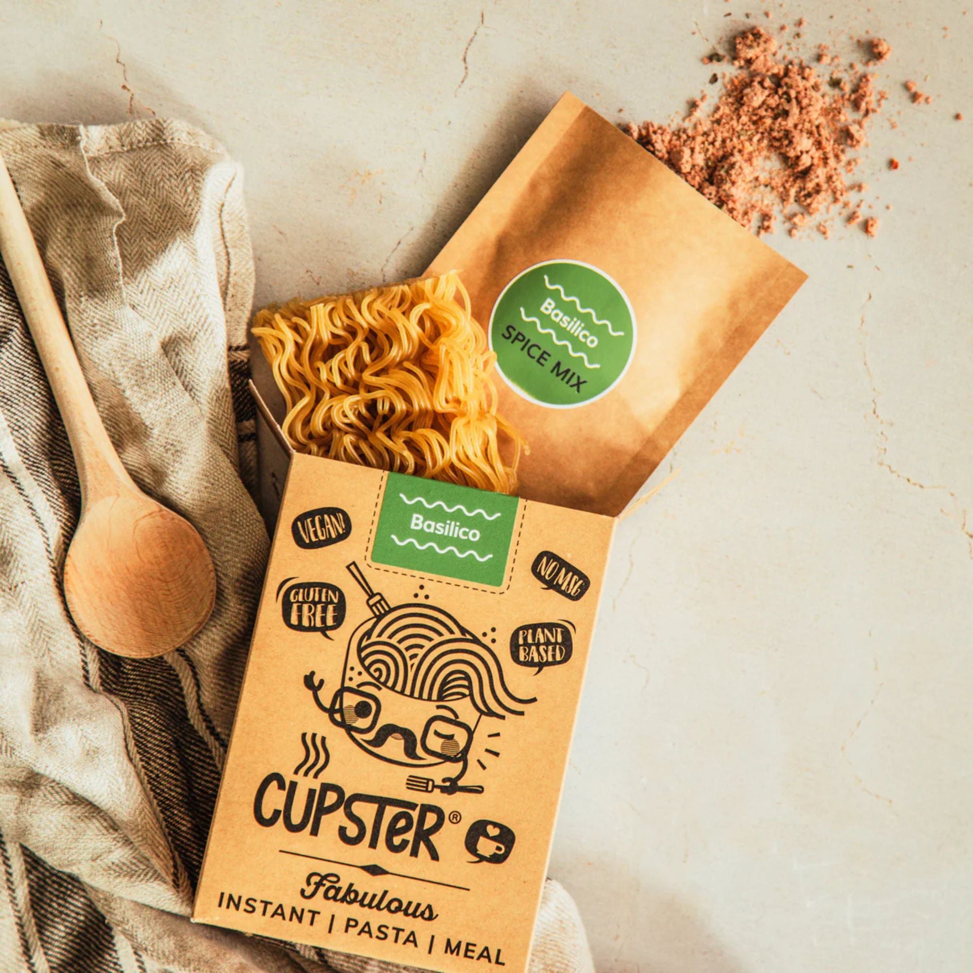 Mill & Folks Cupster Basilico Pasta 97g