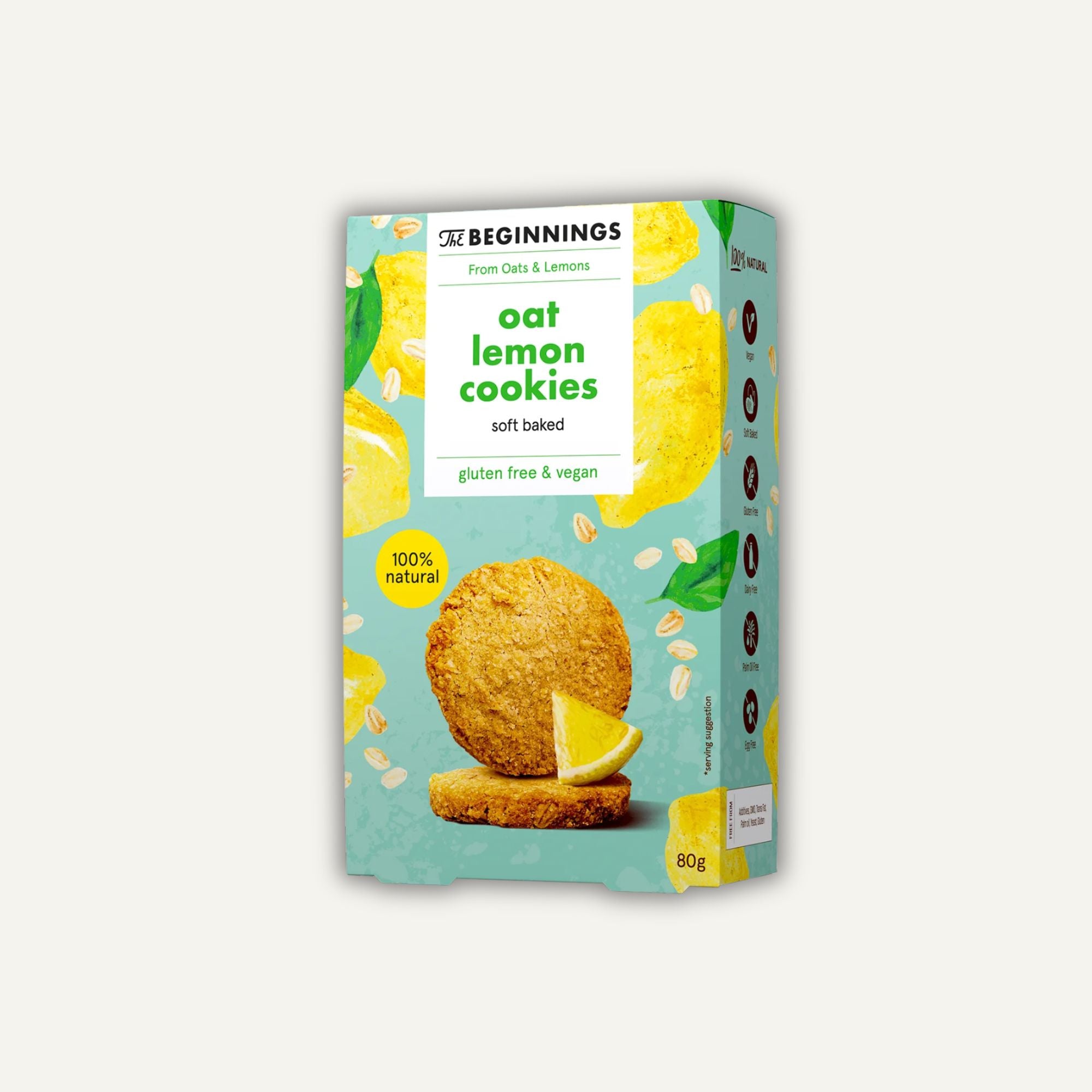 The Beginnings Havre & Citron Kakor 80g