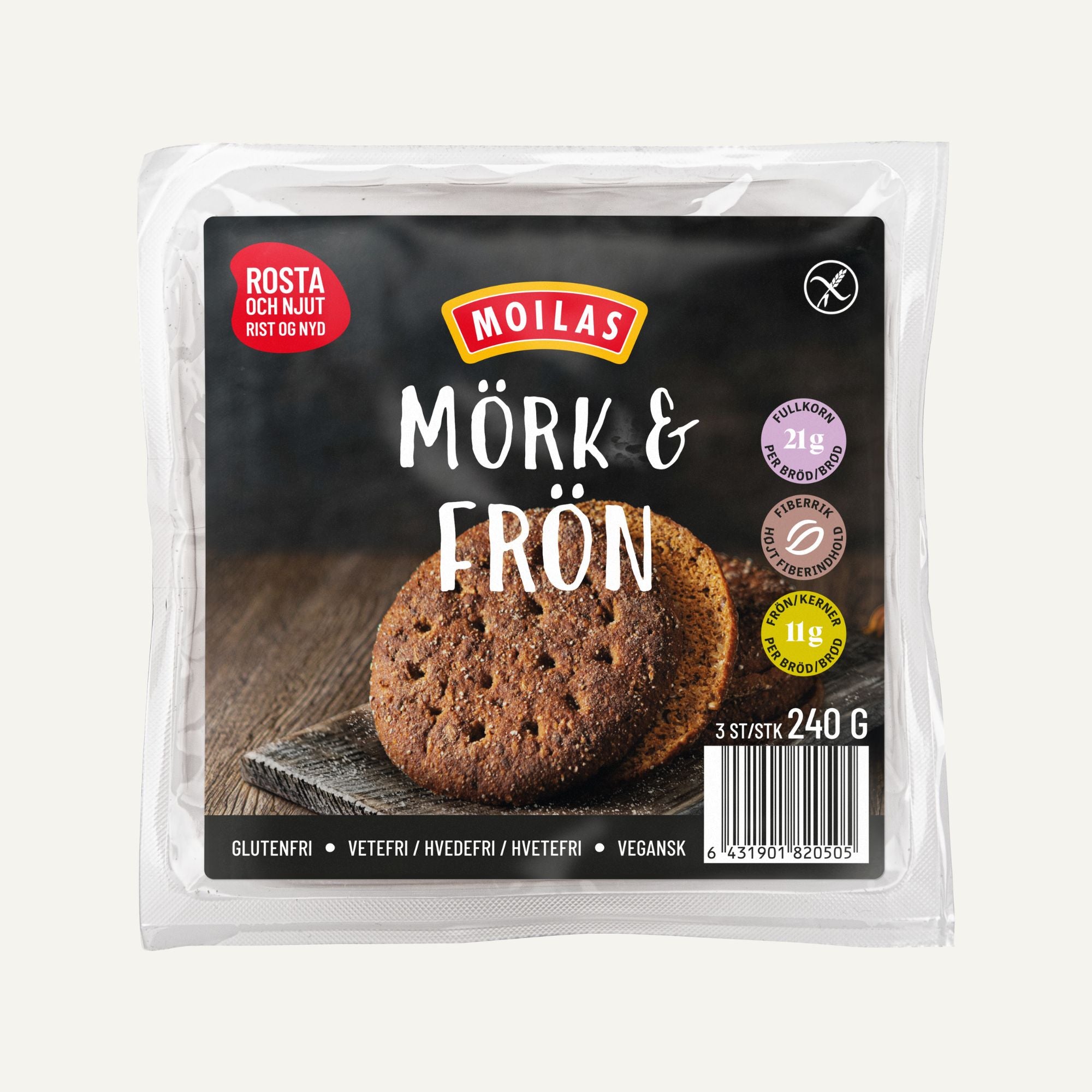 Moilas Mörk & Frön 240g