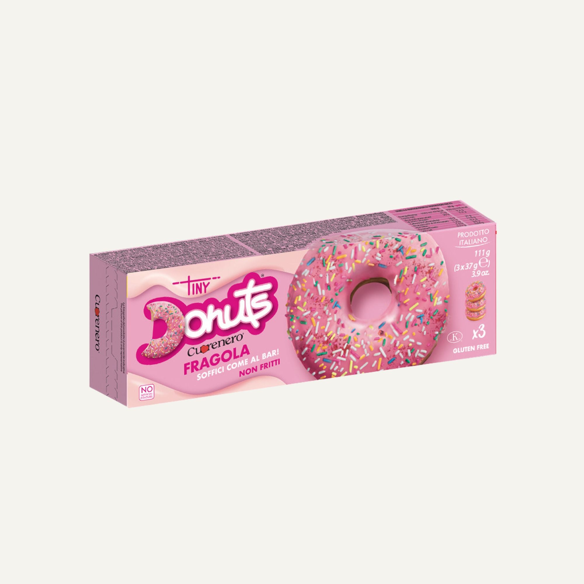 Cuorenero Donuts Jordgubb 111g