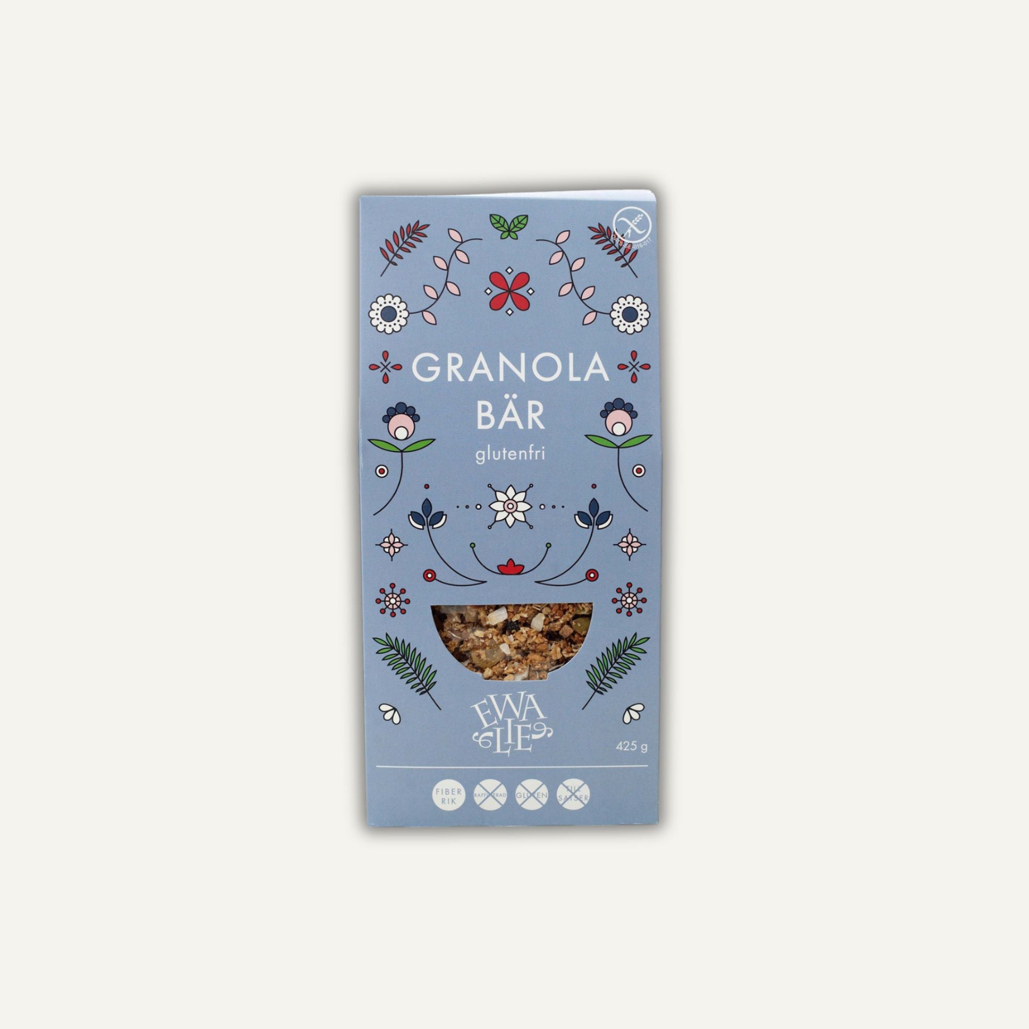 Ewalie Granola med bär 425g