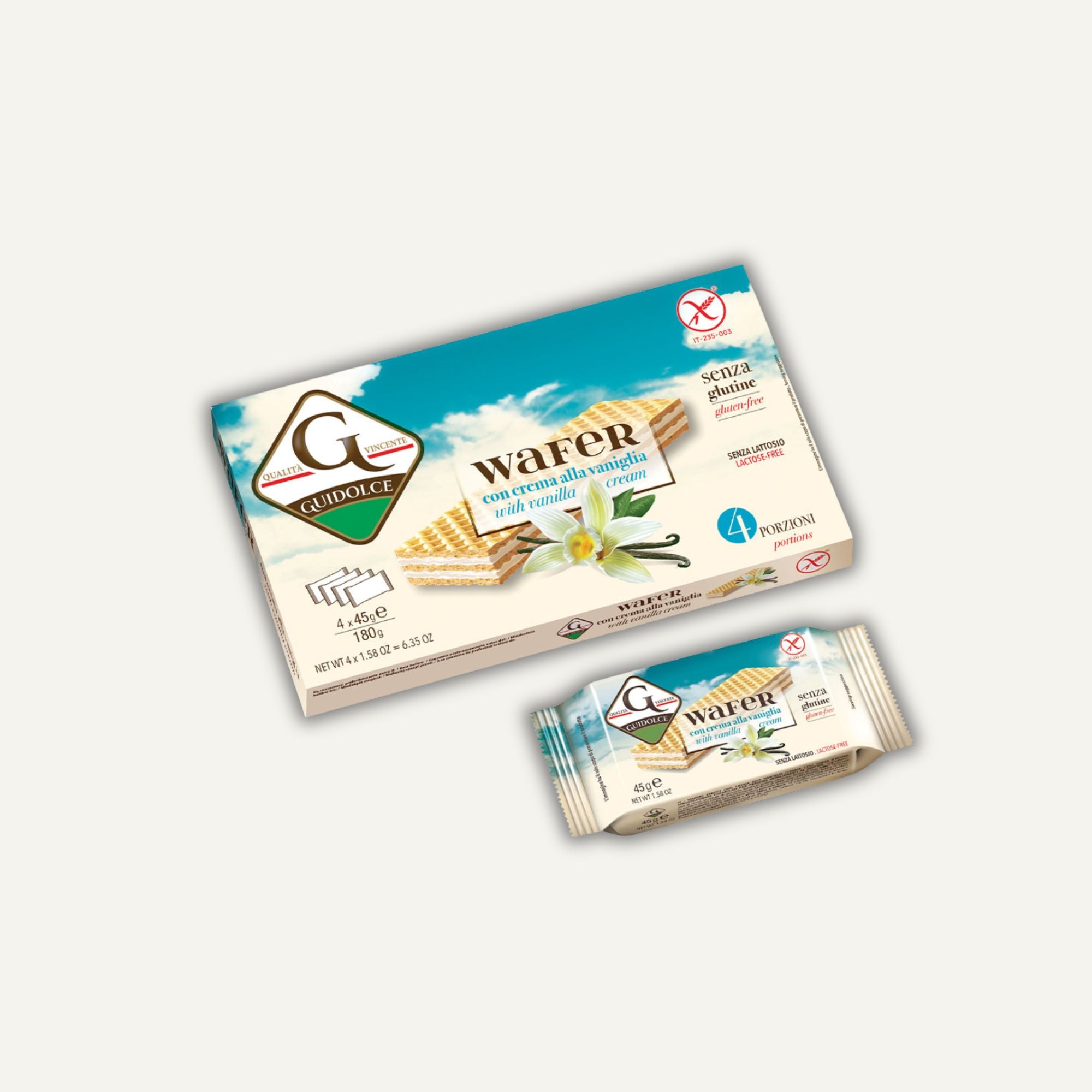 Guidolce Wafer Vanilj 180g (4x45g)