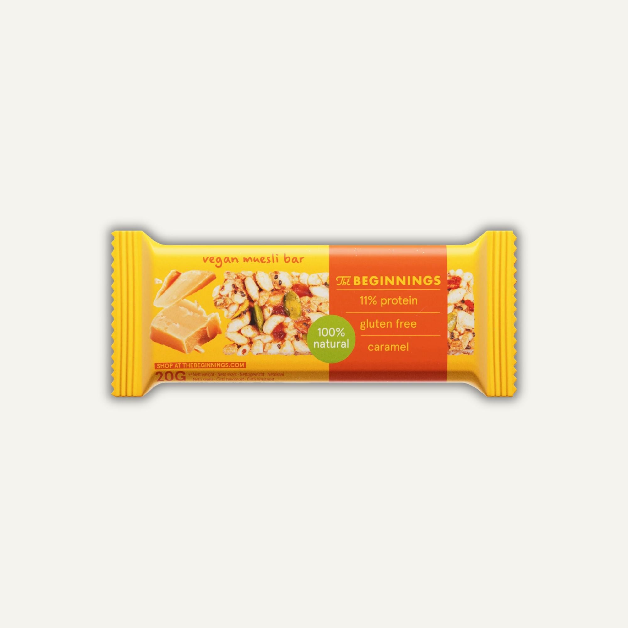 The Beginnings Müsli Bar Caramel 20g