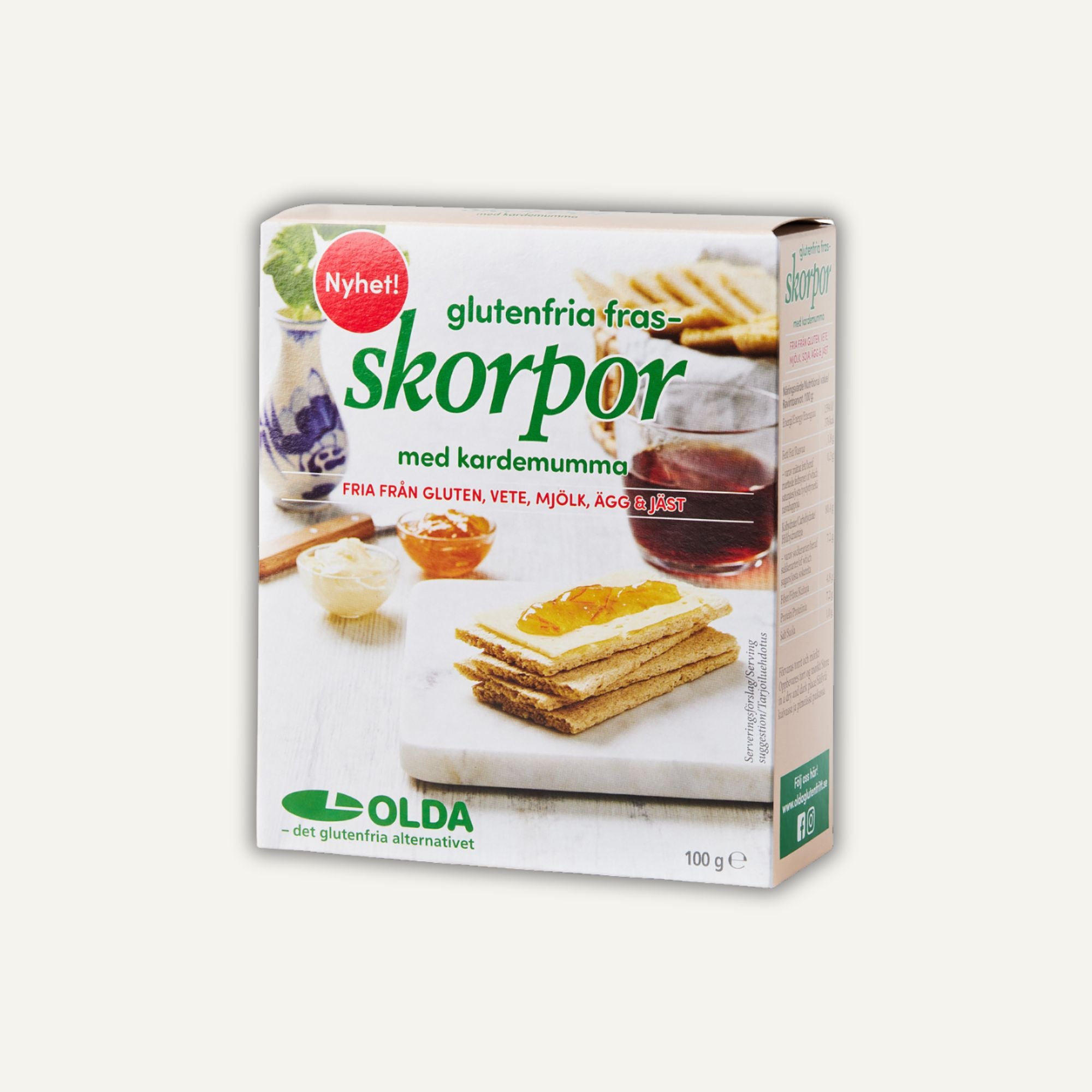 OLDAs Frasskorpor med Kardemumma 100g