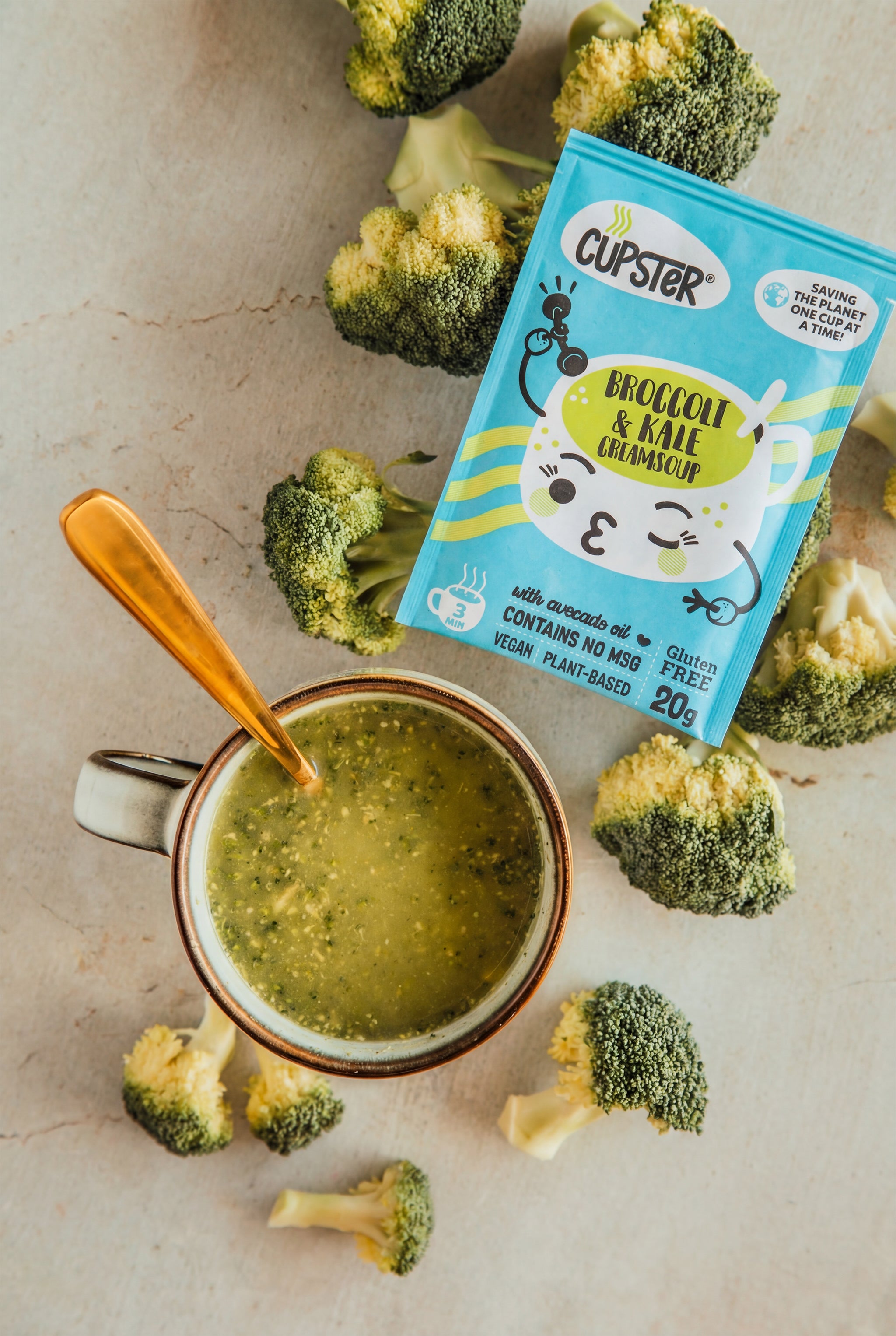 Mill & Folks Cupster Broccoli- och grönkålssoppa 20g